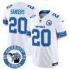 Detroit Lions Barry Sanders Est. 1934 Patch Vapor Limited Jersey - All Stitched - White