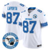 Detroit Lions Sam Laporta Est. 1934 Patch Vapor Limited Jersey - All Stitched - White