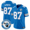 Detroit Lions Sam Laporta Est. 1934 Patch Vapor Limited Jersey - All Stitched - Blue