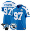 Detroit Lions Hutchinson Est. 1934 Patch Vapor Limited Jersey - All Stitched - Blue Alternate