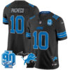 Detroit Lions Isiah Pacheco 2025 'Michigan & 90th Year' Patch Vapor Jersey - All Stitched - Black