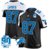 Detroit Lions Sam Laporta 2025 'Michigan & 90th Year' Patch Vapor Jersey - All Stitched - Alternate