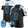 Detroit Lions Jahmyr Gibbs 2025 'Michigan & 90th Year' Patch Vapor Jersey - All Stitched - Alternate