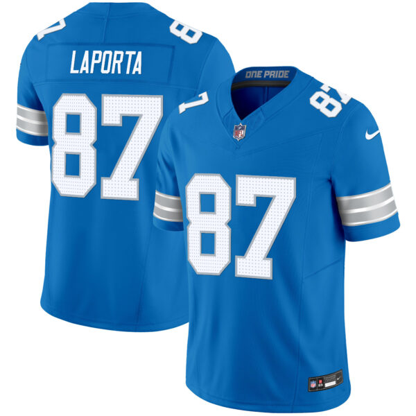 Detroit Lions Sam Laporta Vapor Limited Custom Jersey - All Stitched - Blue