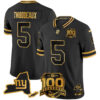 New York Giants Kayvon Thibodeaux 100th Season & State Patch Gold Vapor Limited Jersey - All Stitched - Black Gold