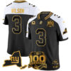 New York Giants Russell Wilson 100th Season & State Patch Gold Vapor Limited Jersey - All Stitched - Alternate