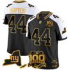 New York Giants Cam Skattebo 100th Season & State Patch Gold Vapor Limited Jersey - All Stitched - Alternate