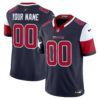 Houston Texans Vapor Limited Custom Jersey - All Stitched - Navy