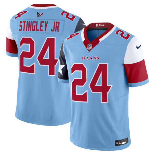 Houston Texans Derek Stingley Jr. Vapor Limited Jersey - All Stitched - Blue