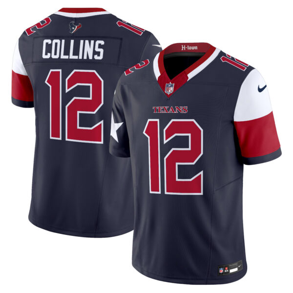 Houston Texans Nico Collins Vapor Limited Jersey - All Stitched - Navy