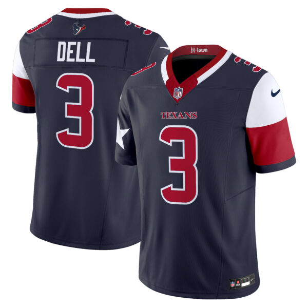 Houston Texans Tank Dell Vapor Limited Jersey - All Stitched - Navy
