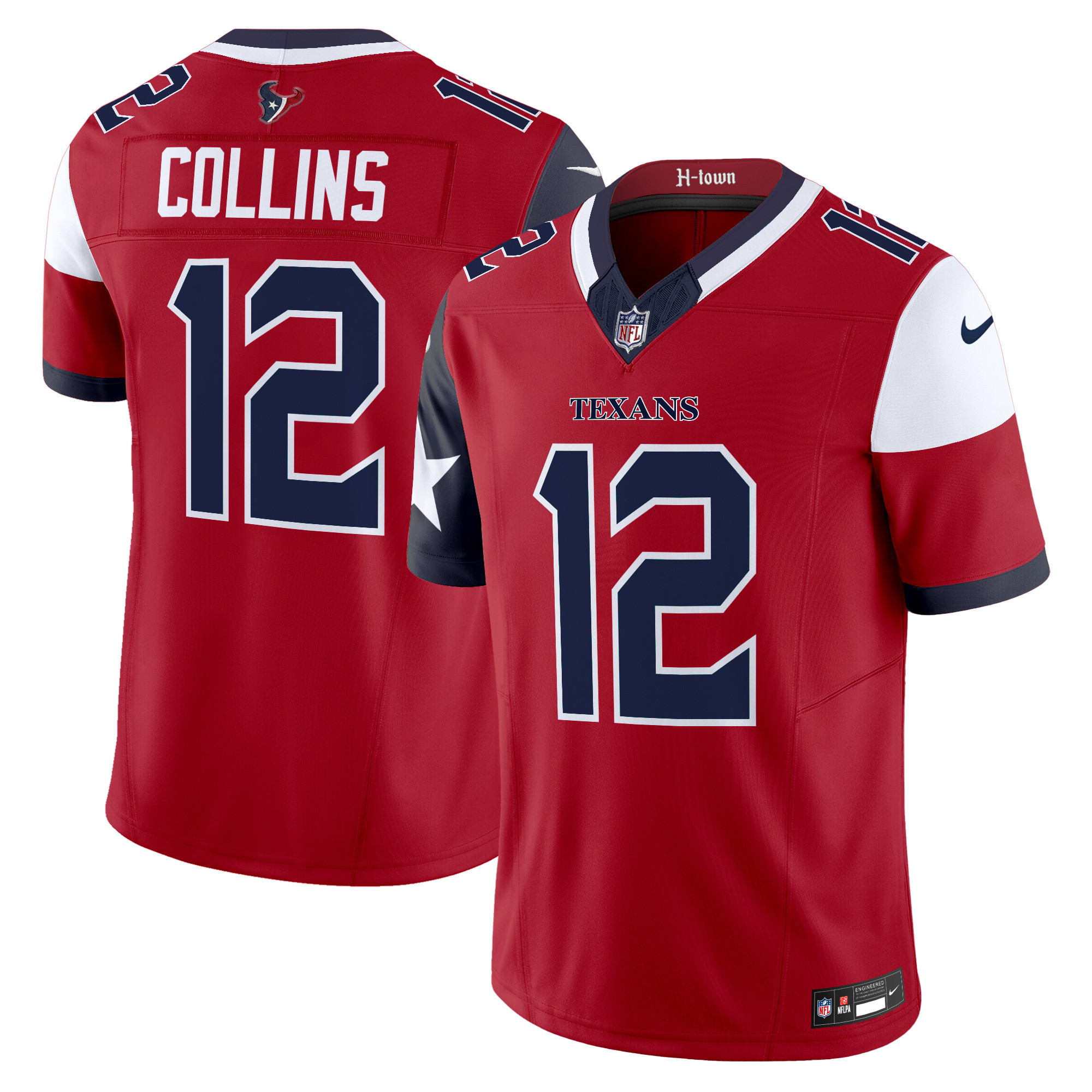 Houston Texans Nico Collins Vapor Limited Jersey - All Stitched - Red