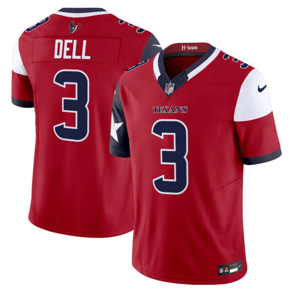 Houston Texans Tank Dell Vapor Limited Jersey - All Stitched - Red