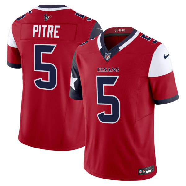 Houston Texans Jalen Pitre Vapor Limited Jersey - All Stitched - Red