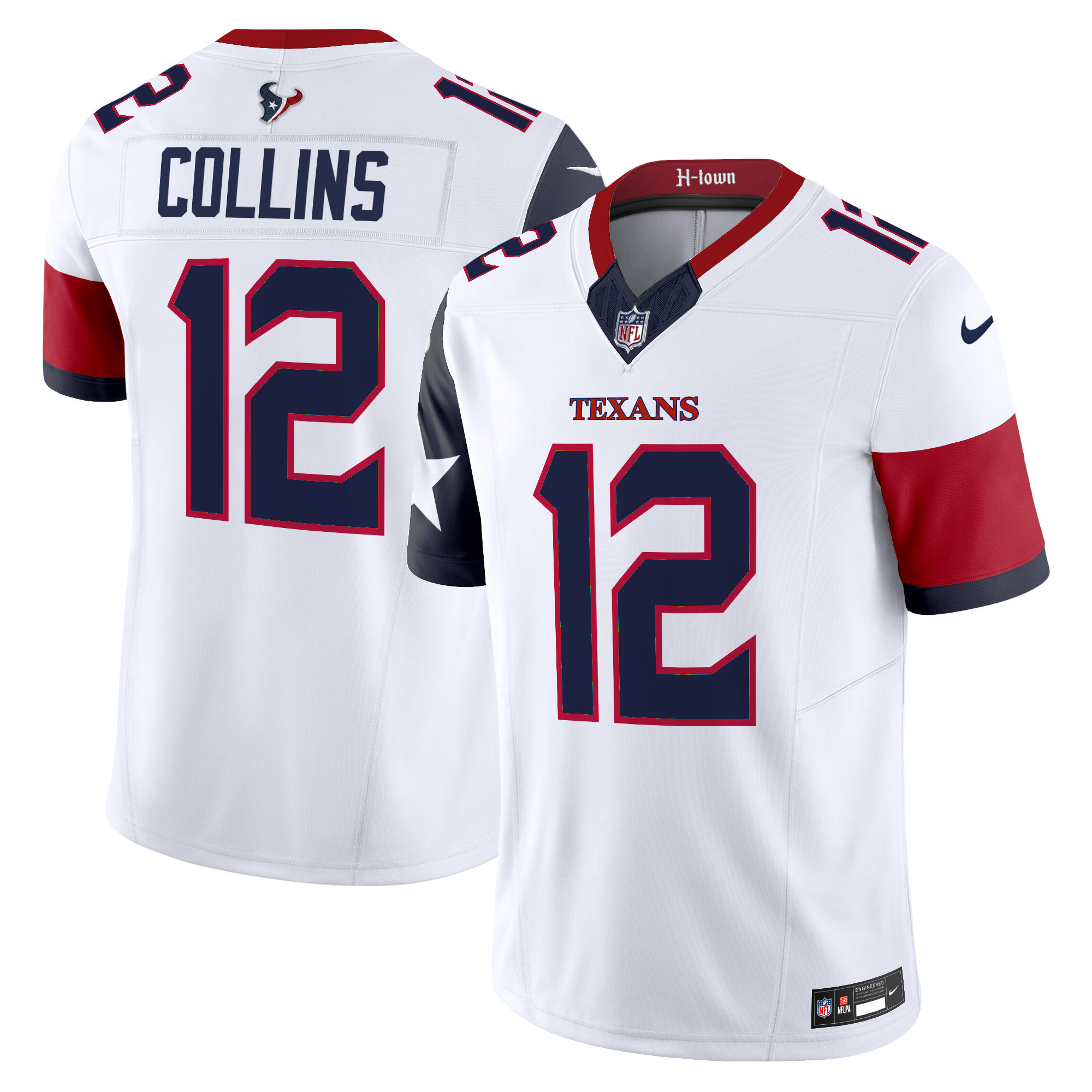 Houston Texans Nico Collins Vapor Limited Jersey - All Stitched - White