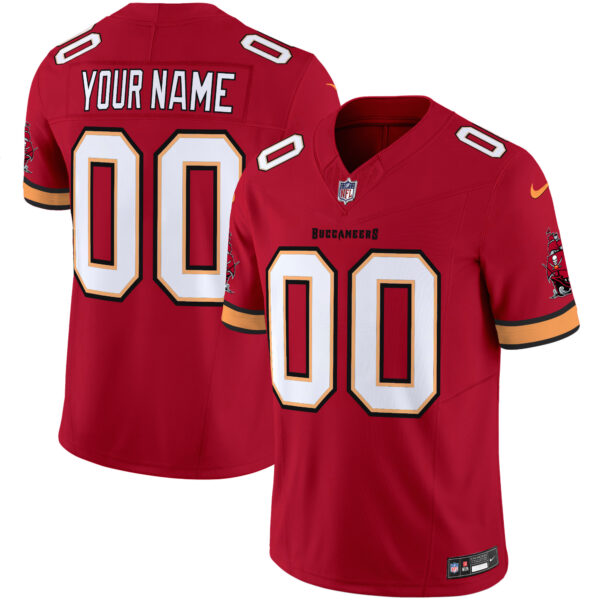Tampa Bay Buccaneers Throwback Vapor Limited Custom Jersey - All Stitched - Red