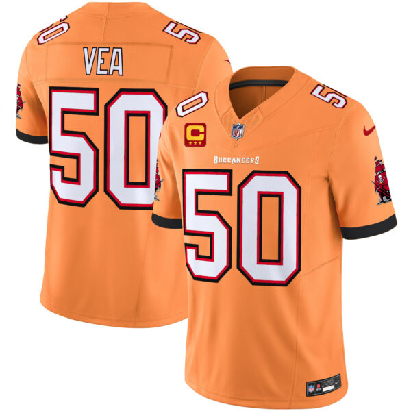 Tampa Bay Buccaneers Vita Vea Throwback Vapor Limited Jersey - All Stitched - Creamsicle