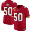Tampa Bay Buccaneers Vita Vea Throwback Vapor Limited Jersey - All Stitched - Red