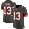 Tampa Bay Buccaneers Mike Evans Throwback Vapor Limited Jersey - All Stitched - Pewter