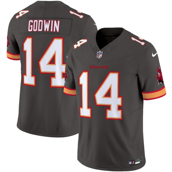 Tampa Bay Buccaneers Chris Godwin Throwback Vapor Limited Jersey - All Stitched - Pewter