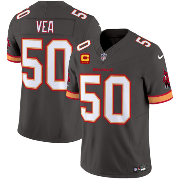 Tampa Bay Buccaneers Vita Vea Throwback Vapor Limited Jersey - All Stitched - Pewter