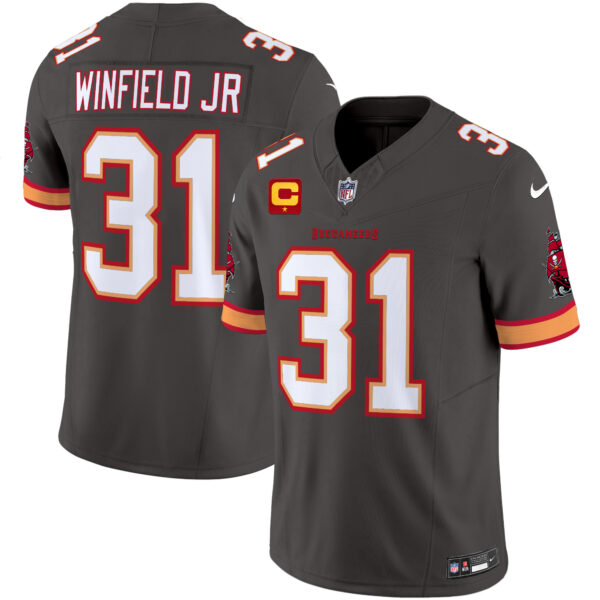Tampa Bay Buccaneers Antoine Winfield Jr. Throwback Vapor Limited Jersey - All Stitched - Pewter