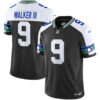 Seattle Seahawks Walker III Throwback Vapor Limited Jersey - All Stitched - Black Alternate