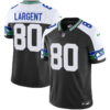 Seattle Seahawks Steve Largent Throwback Vapor Limited Jersey - All Stitched - Black Alternate