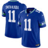 Seattle Seahawks Smith-Njigba Throwback Vapor Limited Jersey - All Stitched - Royal
