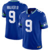 Seattle Seahawks Walker III Throwback Vapor Limited Jersey - All Stitched - Royal