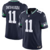 Seattle Seahawks Smith-Njigba Throwback Vapor Limited Jersey - All Stitched - Navy