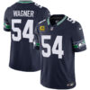 Seattle Seahawks Bobby Wagner Throwback Vapor Limited Jersey - All Stitched - Navy