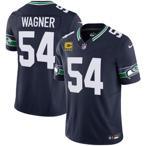 Seattle Seahawks Bobby Wagner Throwback Vapor Limited Jersey - All Stitched - Navy