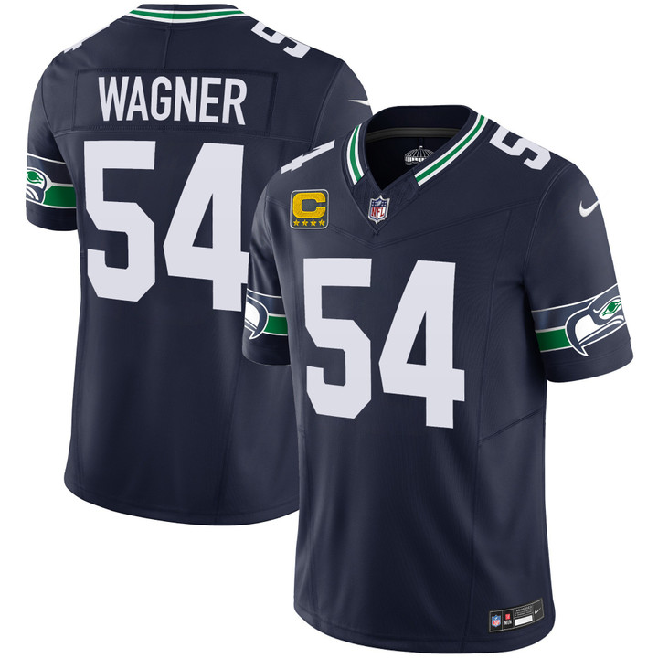 Seattle Seahawks Bobby Wagner Throwback Vapor Limited Jersey - All Stitched - Navy