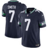 Seattle Seahawks Geno Smith Throwback Vapor Limited Jersey - All Stitched - Navy