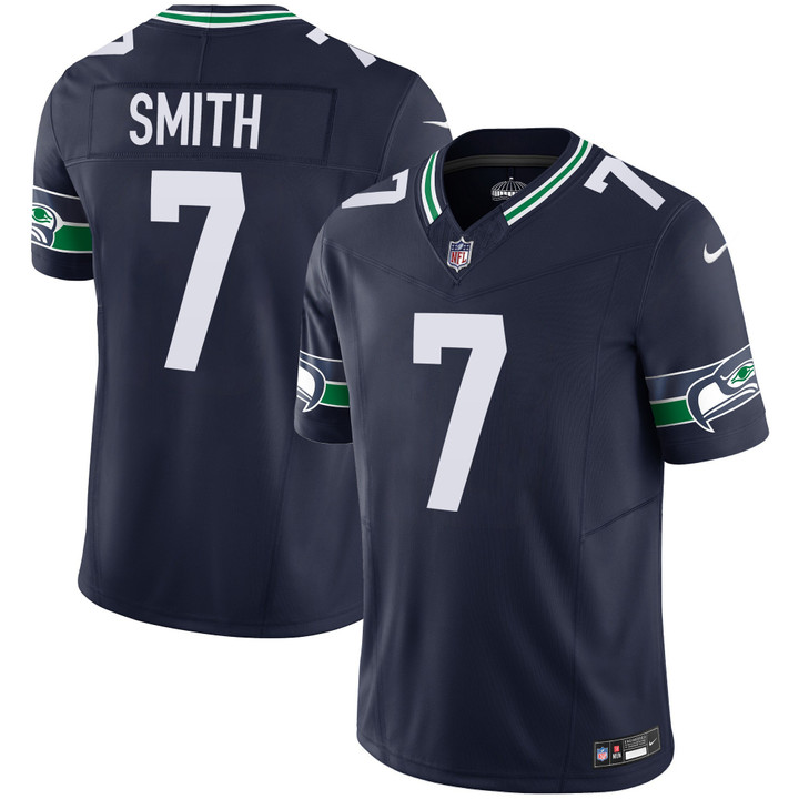 Seattle Seahawks Geno Smith Throwback Vapor Limited Jersey - All Stitched - Navy