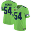 Seattle Seahawks Bobby Wagner Throwback Vapor Limited Jersey - All Stitched - Green