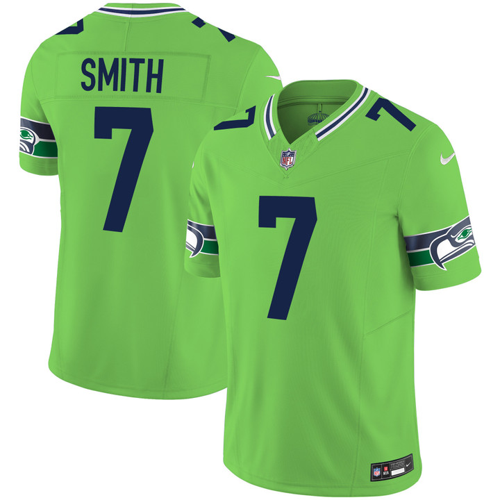 Seattle Seahawks Geno Smith Throwback Vapor Limited Jersey - All Stitched - Green
