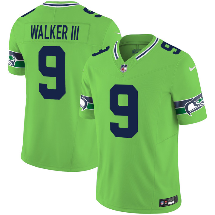 Seattle Seahawks Walker III Throwback Vapor Limited Jersey - All Stitched - Green