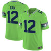 Seattle Seahawks 12th Fan Throwback Vapor Limited Jersey - All Stitched - Green