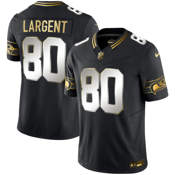 Seattle Seahawks Steve Largent Throwback Vapor Limited Jersey - All Stitched - Black Limited