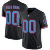 Tennessee Titans Throwback Limited Vapor Custom Jersey - All Stitched - Black