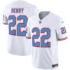 Tennessee Titans Derrick Henry Throwback Limited Vapor Jersey - All Stitched - White