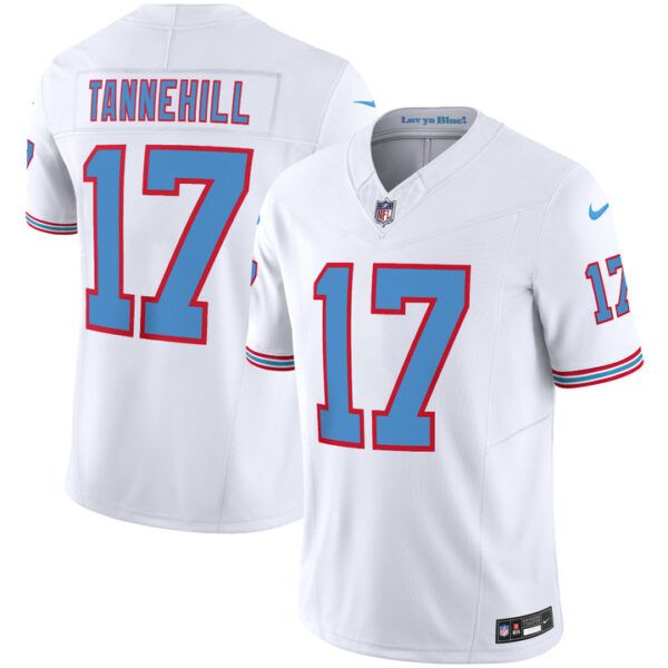 Tennessee Titans Ryan Tannehill Throwback Limited Vapor Jersey - All Stitched - White