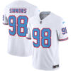 Tennessee Titans Jeffery Simmons Throwback Limited Vapor Jersey - All Stitched - White