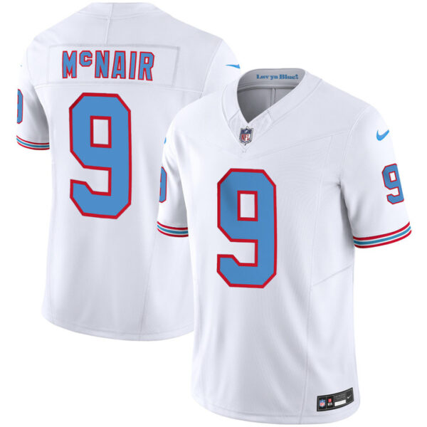 Tennessee Titans Steve Mcnair Throwback Limited Vapor Jersey - All Stitched - White