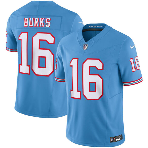 Tennessee Titans Treylon Burks Throwback Limited Vapor Jersey - All Stitched - Light Blue