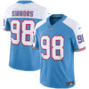 Tennessee Titans Jeffery Simmons Throwback Limited Vapor Jersey - All Stitched - Alternate