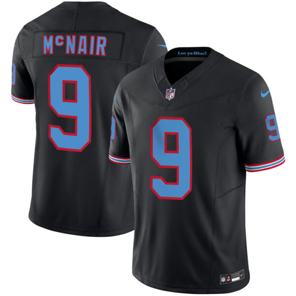 Tennessee Titans Steve Mcnair Throwback Limited Vapor Jersey - All Stitched - Black