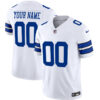 Dallas Cowboys Throwback Limited Vapor Custom Jersey - All Stitched - White